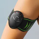 pad stimulator on arm for stimulating muscles in your arm