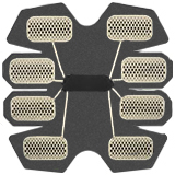 image showing rear of the pads after the plastic film has been removed image showing rear of the pads after the plastic film has been removed