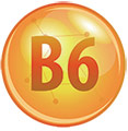circle with b6 to represent a vitamin b6 molecule