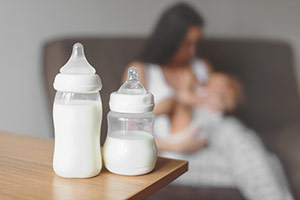Babies Milk In A Bottle