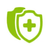 green shield to represent protection from foreign pathogen