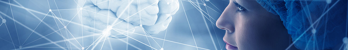 banner heading image showing a women looking at a brain banner heading image showing a women looking at a brain