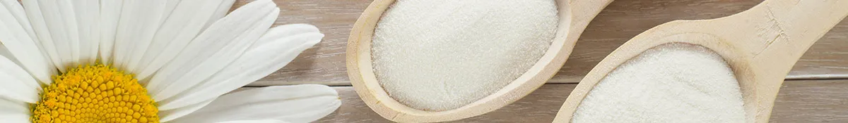 Heading Image for Collagen, spoonfulls of collagen powder