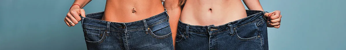 Heading banner for Metabolism Boosters showing two people in oversized jeans Heading banner for Metabolism Boosters showing two people in oversized jeans