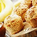 Chia, Flaxseed and Banana Oat Muffins