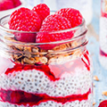 Chia Seed, Vanilla and Raspberry Pudding Chia Seed, Vanilla and Raspberry Pudding