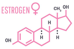 image of chemical structure of estrogen to show how menopause can affect weight loss image of chemical structure of estrogen to show how menopause can affect weight loss