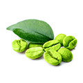 image of green coffee beans which are in raspberry ketone plus