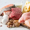 image of a bunch of foods that are high and rich in protein