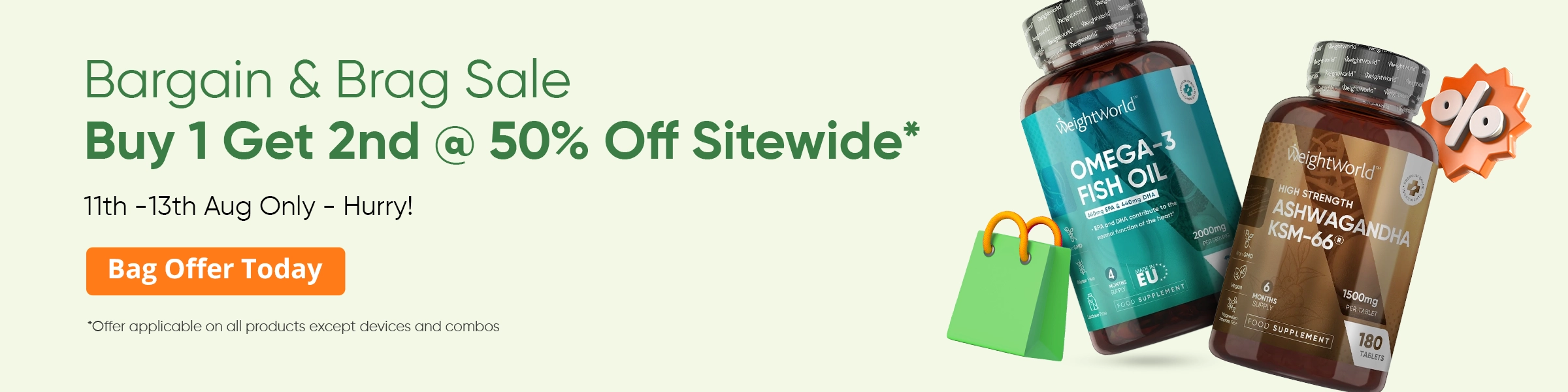 UK | WW | Buy 1 & Get 2nd at 50%