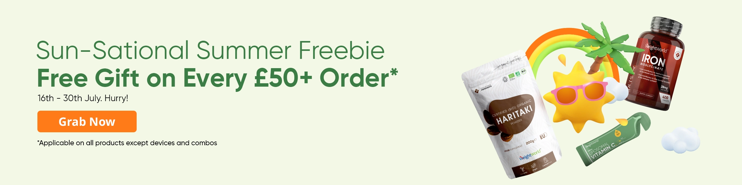 Free Gift on Spends of 50+