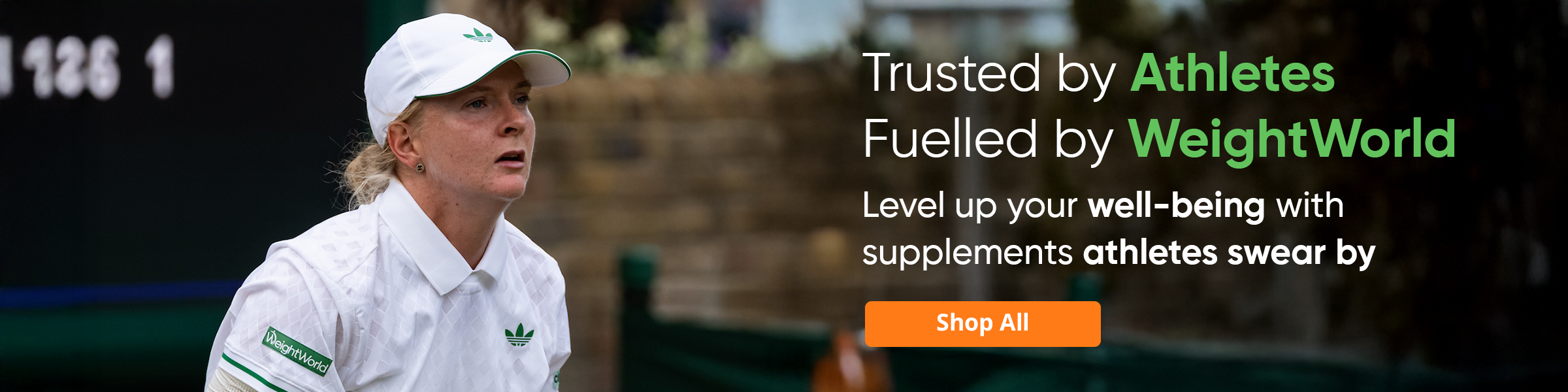 Trusted by Athletes player fuelled by weightworld
