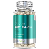 front view of weightworld colon cleanse capsules bottle