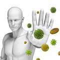 man trying to stop foreign pathogens from entering man trying to stop foreign pathogens from entering