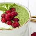 Green Matcha Chia Dessert