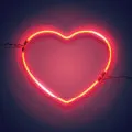 image of a neon heart light to show supporting yourself
