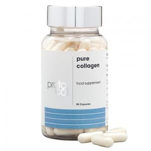 Front view of proto-col collagen bottle pure collagen