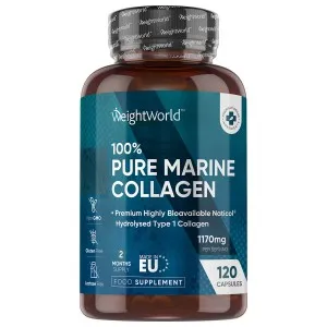Pure Marine Collagen Capsules WeightWorld’s 100% Pure Marine Collagen Capsules bottle