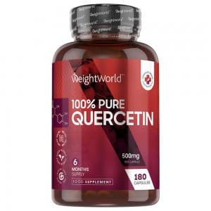 Quercetin Capsules, 500mg 180 capsules, made for natural defences