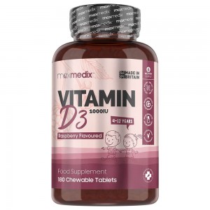 Vitamin D3 Chewable Tablets For Kids | Food Supplement for Bone & Joint Care and Natural Immunity Boost Vitamin D3 Chewable Tablets For Kids | Food Supplement for Bone & Joint Care and Natural Immunity Boost