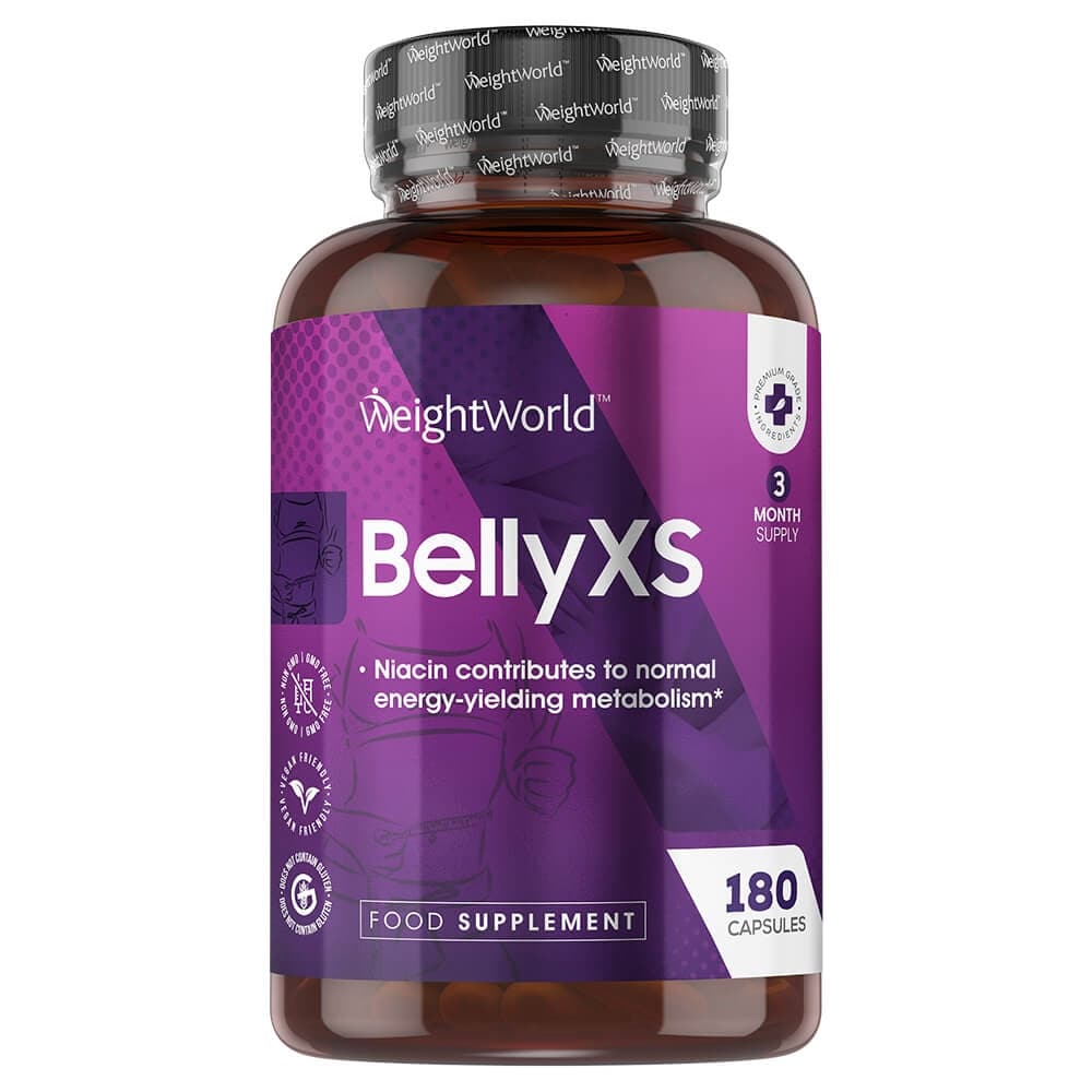 front view of weightworlds Belly XS tablets container