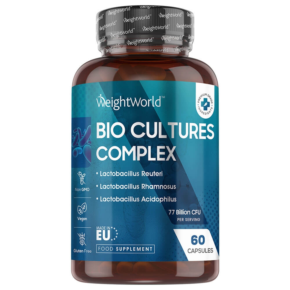 Bio Cultures Complex 60 Probiotic Complex Capsules WeightWorld UK