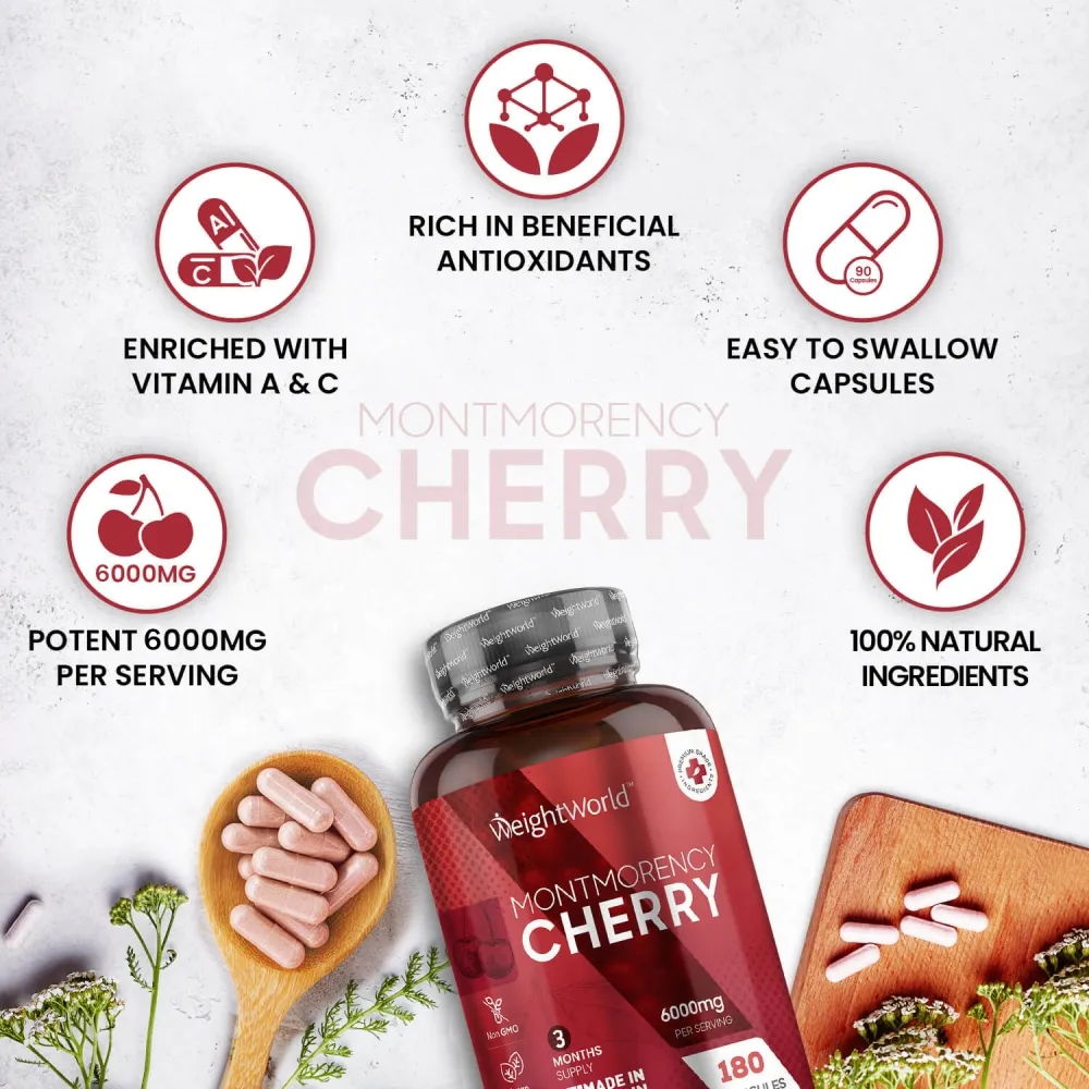 Key features of Montmorency cherry sleep supplement