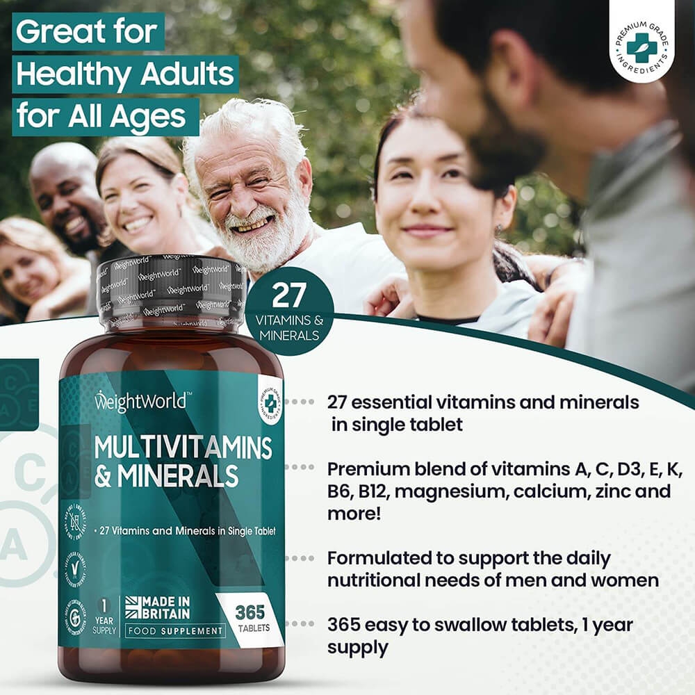 Multivitamins and Minerals 365 Tablets supplements