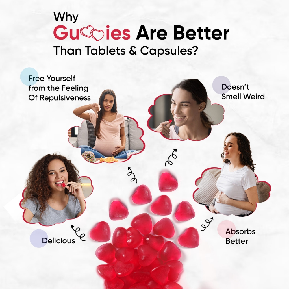 Prenatal Multivitamin 120 Raspberry & Blueberry Flavoured Gummies