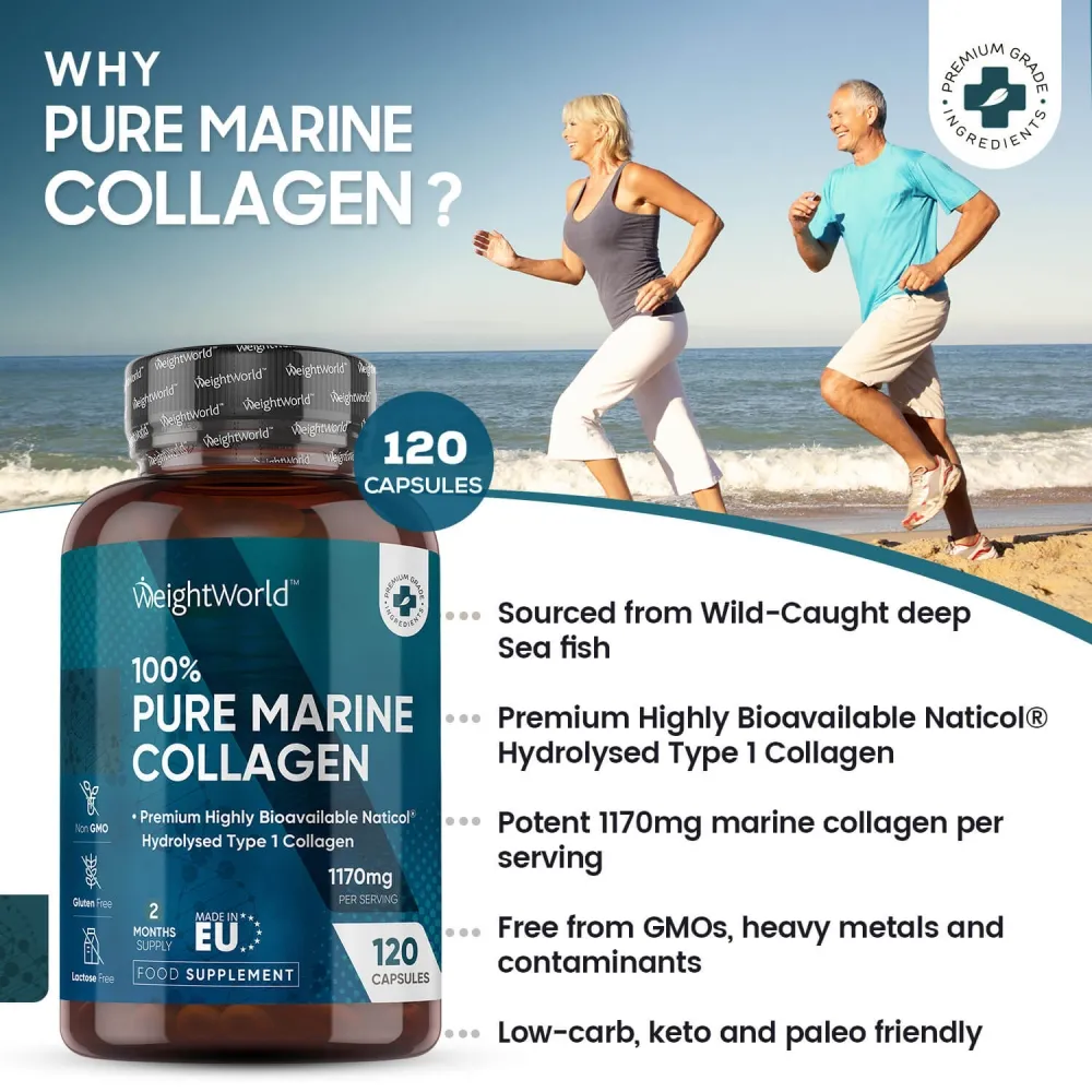 Hydrolyzed marine collagen