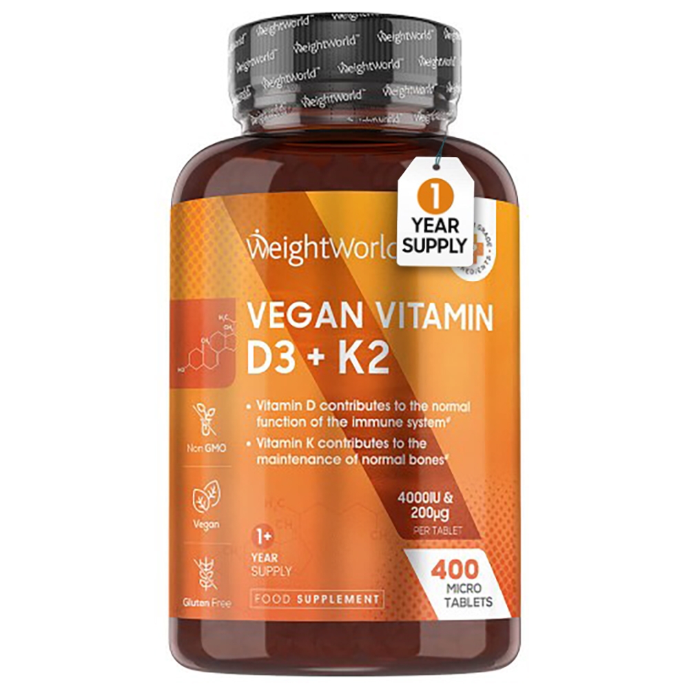 Vitamin D3 + K2 D3 K2 Supplement for Natural Defences WeightWorld