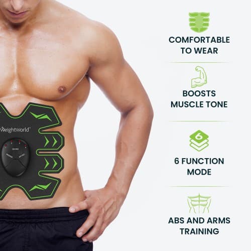 8 Pad Abs Stimulator Abdominal Deep Stimulation Device Weightworld