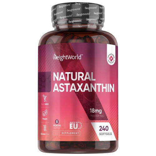 Astaxanthin 18 mg - 240 Softgels - 8 Months’ Supply - A Premium Natural Supplement by WeightWorld