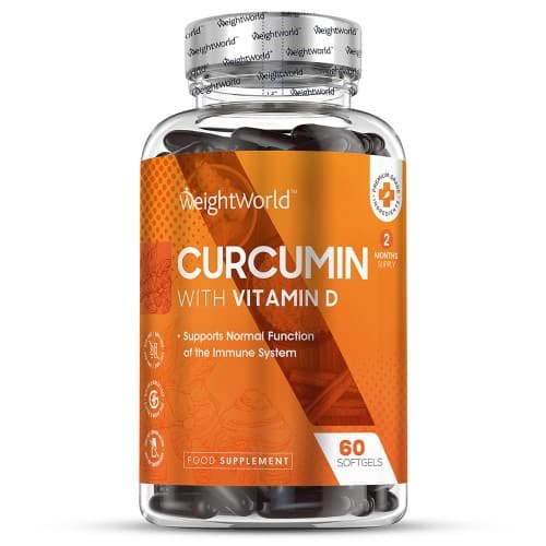 Curcumin 500mg Natural Softgels With Vitamin D WeightWorld