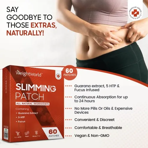 Guarana Slimming Patches l Ideal for Metabolism and Energy l WeightWorld