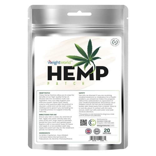 Hemp Patch Naturally Supports Bones and Joints WeightWorld