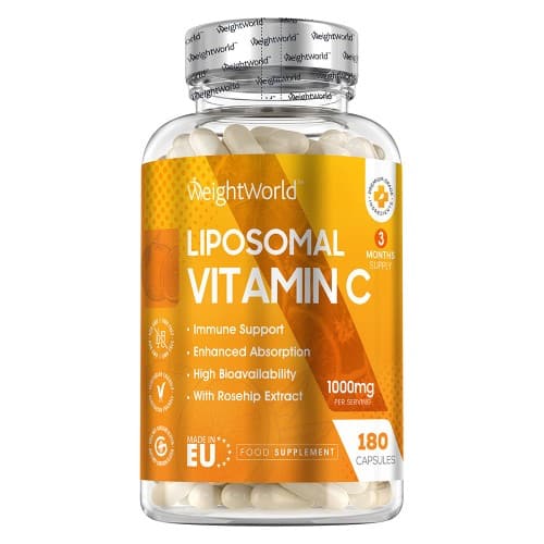Product Label Image of WeightWorld Liposomal Vitamin C 1000 mg 180 Capsules