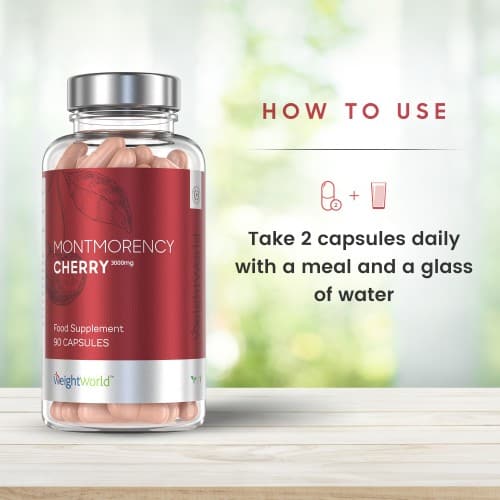 Montmorency Cherry Capsules Natural Sleeping Aid WeightWorld