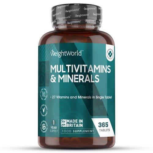 Multivitamins and Minerals 365 tablets | Natural Wellbeing Supplement 