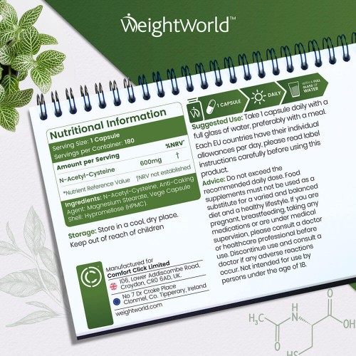 N-Acetyl Cysteine supplements