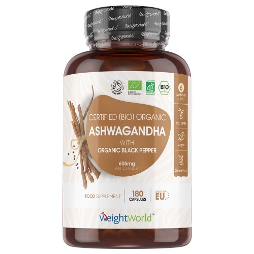 Organic Ashwagandha with Black Pepper Capsules