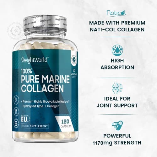 Infographic for unique selling points of Pure Marine Collagen Capsules