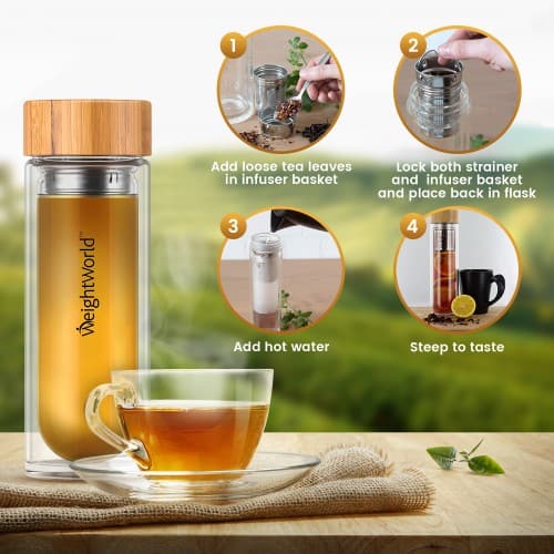 Tea Infuser Bottle Travel Herbal Tea Infuser WeightWorld