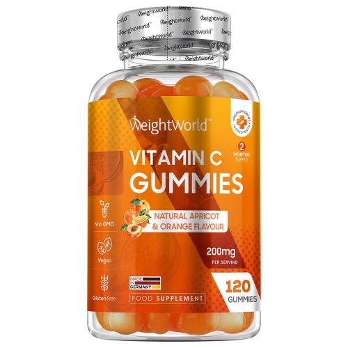 Vitamin C Gummies 200mg 120 Gummies by WeightWorld