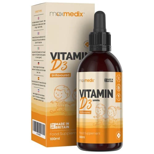 Vitamin D3 Liquid for Kids | Natural Wellbeing Supplement 