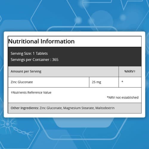 Zinc Tablets Natural Immunity Boosting Food Supplement WeightWorld
