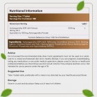 Nutritional information of Ashwagandha pills