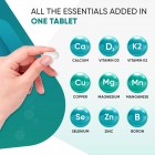 Essential ingredients of our calcium magnesium zinc and vitamin D3 tablets