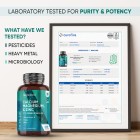 Certified lab-tested calcium magnesium zinc and vitamin D3 tablets