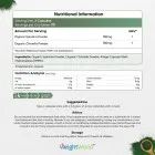 Nutritional information of our spirulina and chlorella capsules